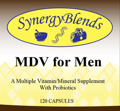 MDV for Men, multiple vitamin mineral supplement with Probiotics
