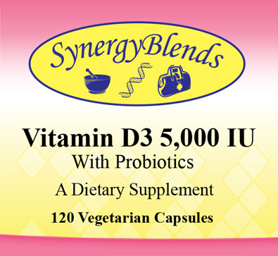 Vitamin D3 with Probiotics by Synergy Blends